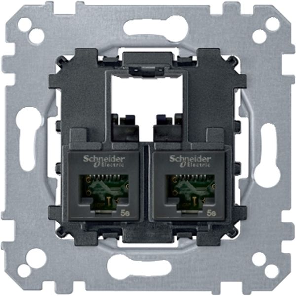 2xRJ45 data socket, Cat 6 UTP image 2