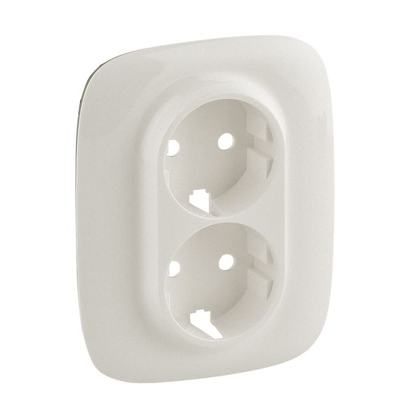 Cover plate Valena Allure - 2x2P+E socket - German standard - pearl image 1