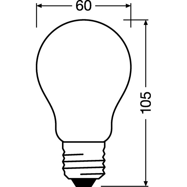 LED Retrofit CLASSIC A DIM 2.2 W/2700 K GLFR E27 image 2