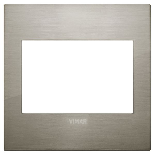 Classic plate 3M BS metal brushed inox image 1