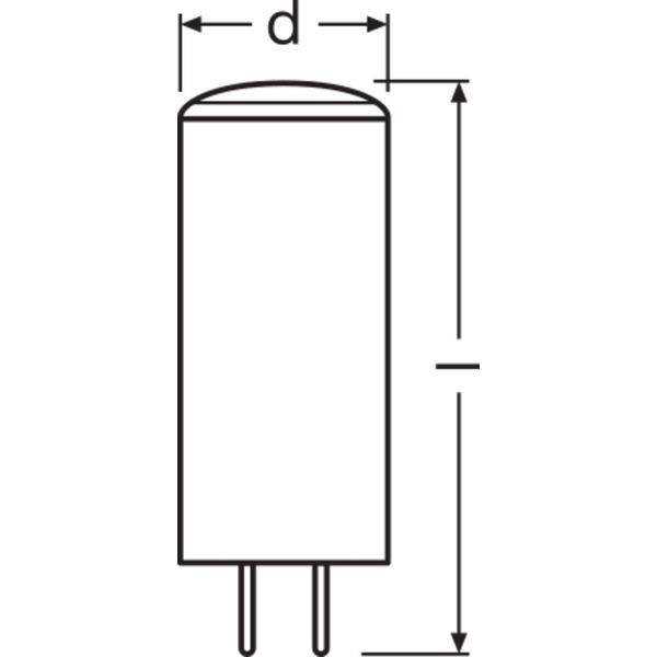 LED PIN 12 V DIM 35 320° 3.6 W/2700K GY6.35 image 3