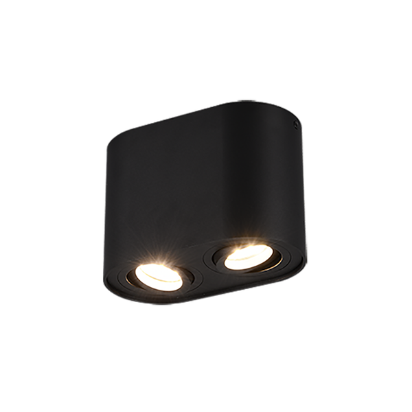 Cookie ceiling lamp 2-pc GU10 matt black image 1