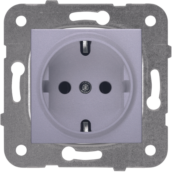 Karre Plus-Arkedia Silver Earthed Socket image 1