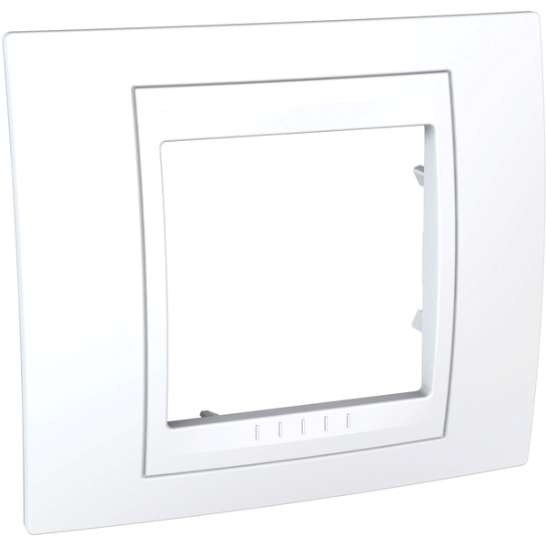 Unica Plus - cover frame - 1 gang - white/white image 2