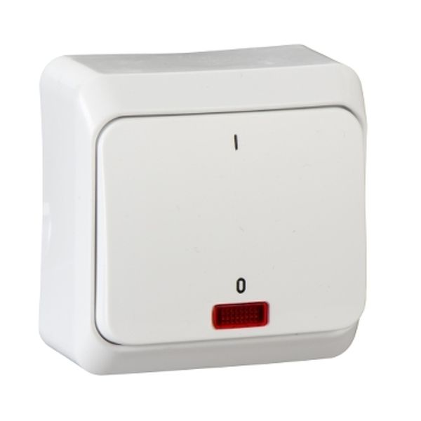 PRIMA - 2pole switch - 10AX, locator light, white image 2