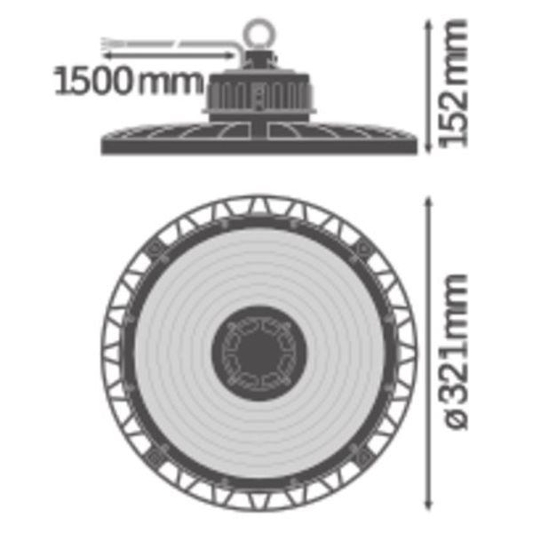 HIGH BAY GEN 4 147W 840 70DEG IP65 image 3