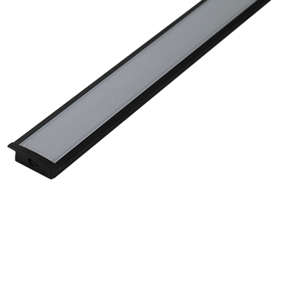 2m Recessed Profile 30x9mm IP20 Black image 1