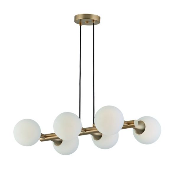 6/Lights Pendant Bar Globe image 1