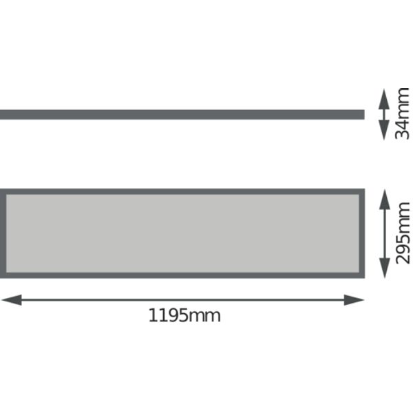 PANEL 4IN1 300 x 1200 1200 32 W 4000 K image 2