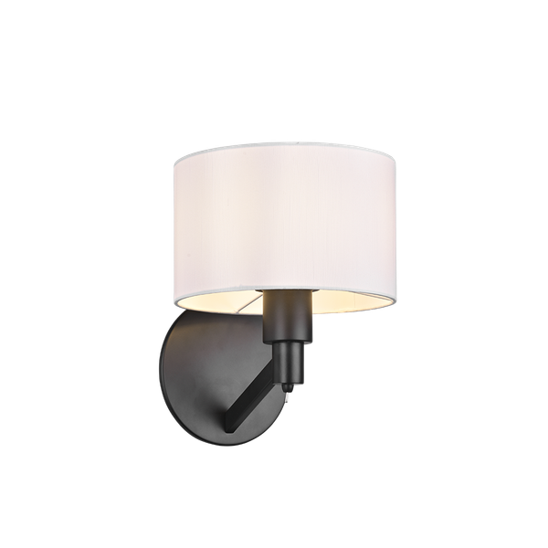 Cassio wall lamp E27 matt black image 1