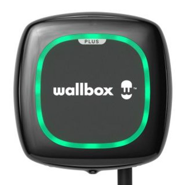 Wallbox Pulsar Plus Electric Vehicle charger, 5 meter cable Type 2, 7,4kW, RCD(DC Leakage) + OCPP, Black image 1