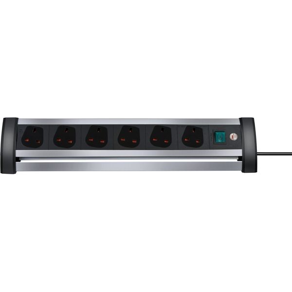 Alu-Office-Line extension lead 6-way 3m H05VV-F 3G1,25 *GB* image 3