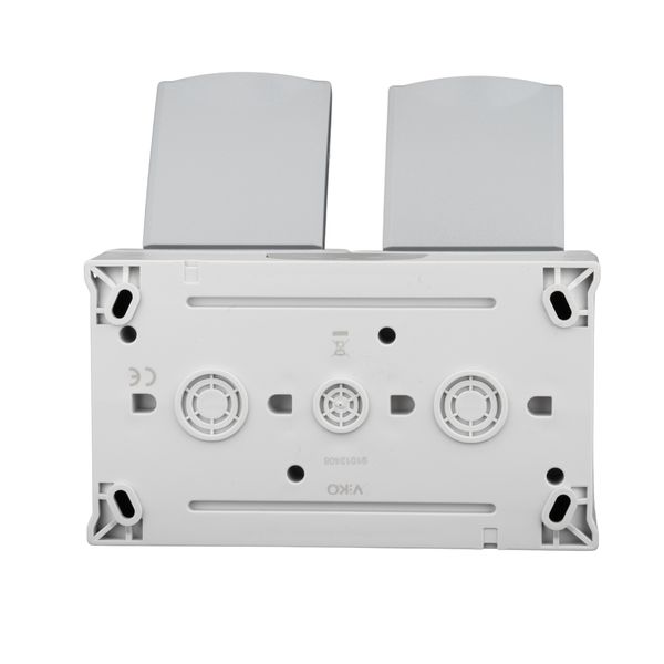 Horizontal combination two-gang pin socket outlet,VISIO IP54 image 4