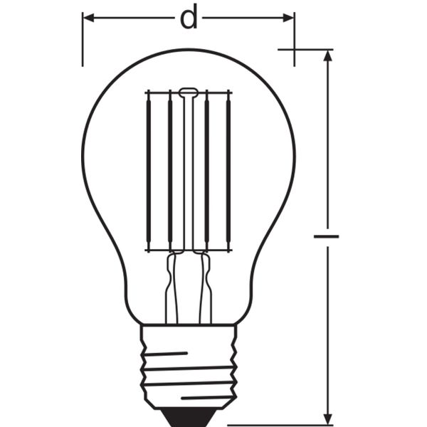 LED CLASSIC A DIM CRI 90 S 7.5W 927 Clear E27 image 6