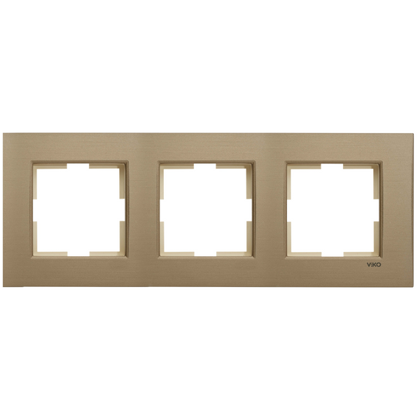 Novella Accessory Bronze Three Gang Frame image 1