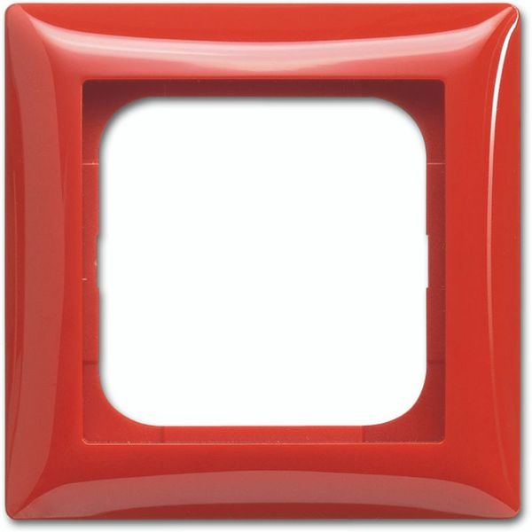 1721-917 Cover Frame Busch-balance® SI red RAL 3020 image 1