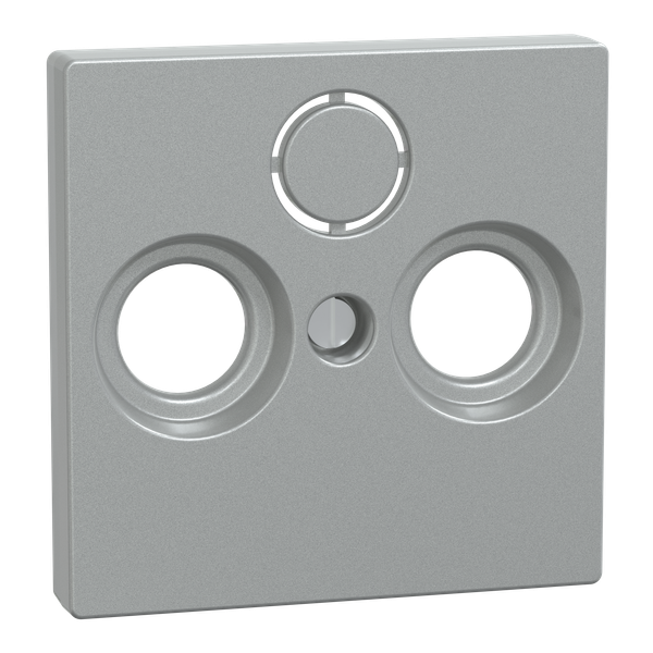 Central plate for antenna sockets, aluminum, system M image 1