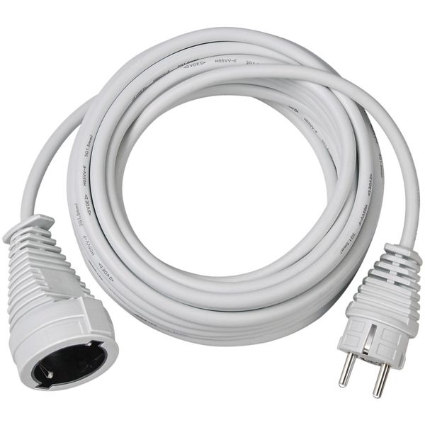 Quality plastic extension cable 10m white H05VV-F 3G1,5 *FR* image 1