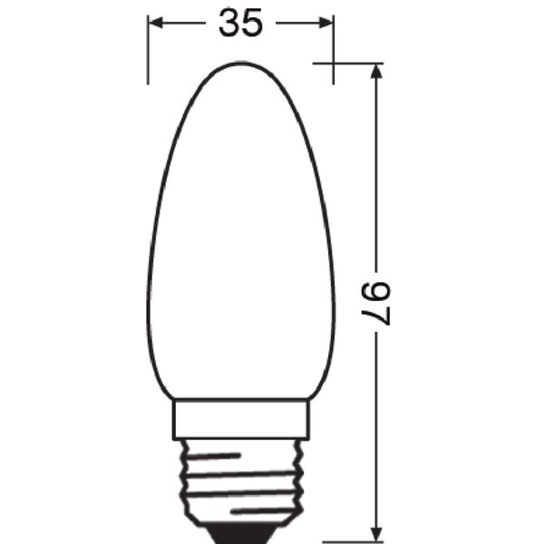 LED Retrofit CLASSIC B DIM 4.8W 827 Frosted E27 image 5