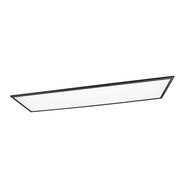 Gamma LED ceiling lamp 120x30 cm matt black image 1