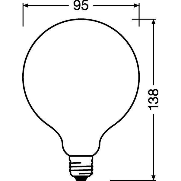 PARATHOM® CLASSIC GLOBE DIM 100 11 W/2700 K E27 image 3