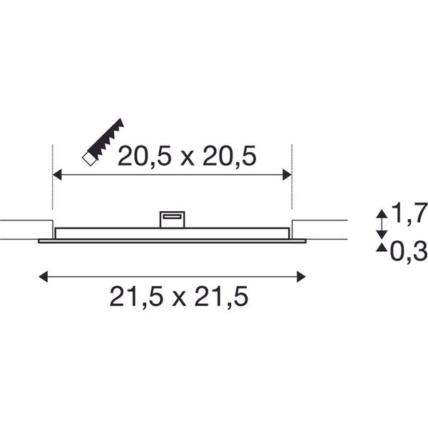 SENSER 24 DL 12,5W 4000K 500mA IP20 white image 3