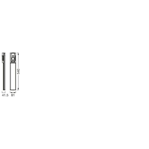 LINEAR FLAT SOCKET USB 540mm 10W 4000K image 9