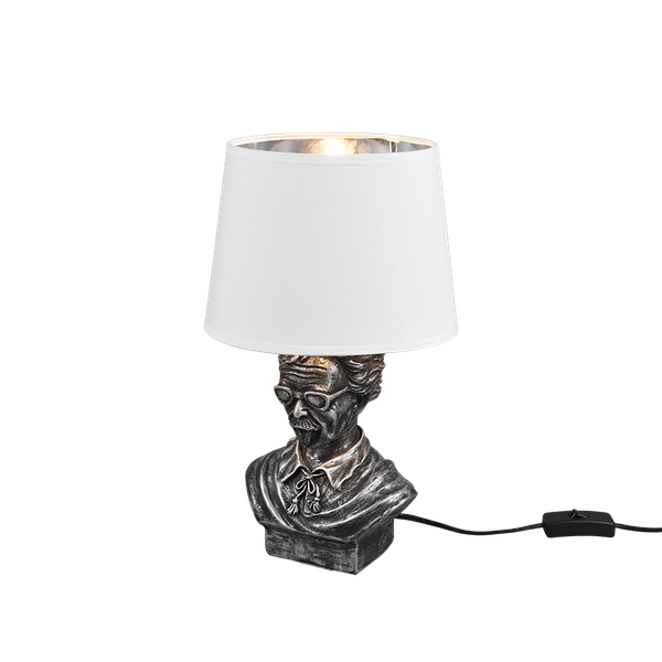 Albert table lamp E14 antique silver/white image 1