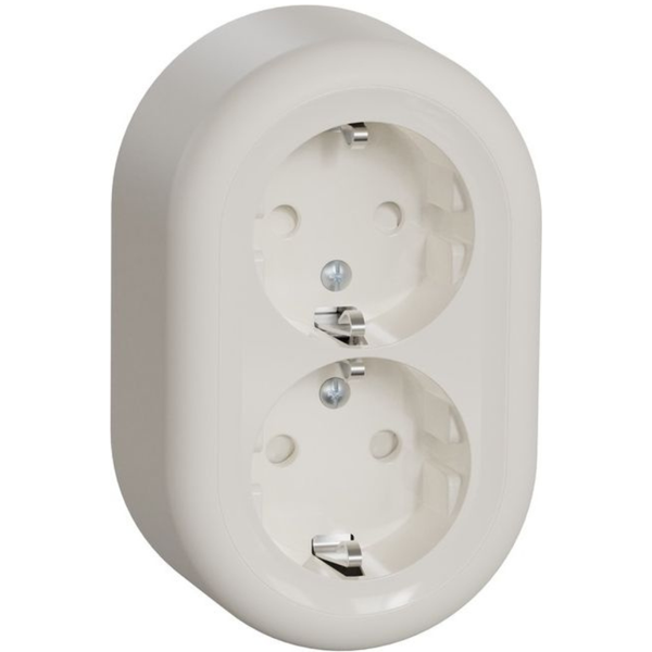 Renova Surf DSO Earth Screwless White Socket image 1