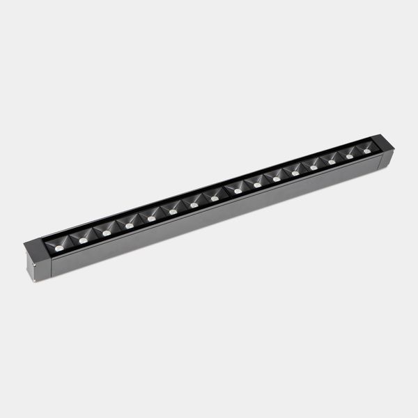 Lineal lighting system IP65 Cube Pro Linear Efficiency 1000mm Surface LED 67.6W LED warm-white 2700K Urban grey 4300lm image 1