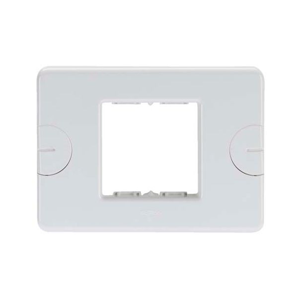 COMPACT PLATE - SELF-SUPPORTING - 2 GANG - CLOUD WHITE - SYSTEM image 2