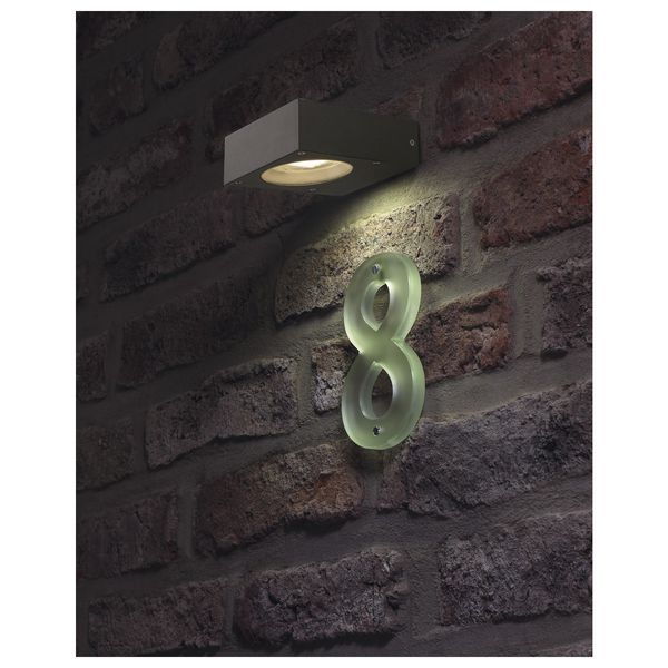 QUADRASYL wall lamp WL 15, GX53 max.11W, square, anthracite image 6