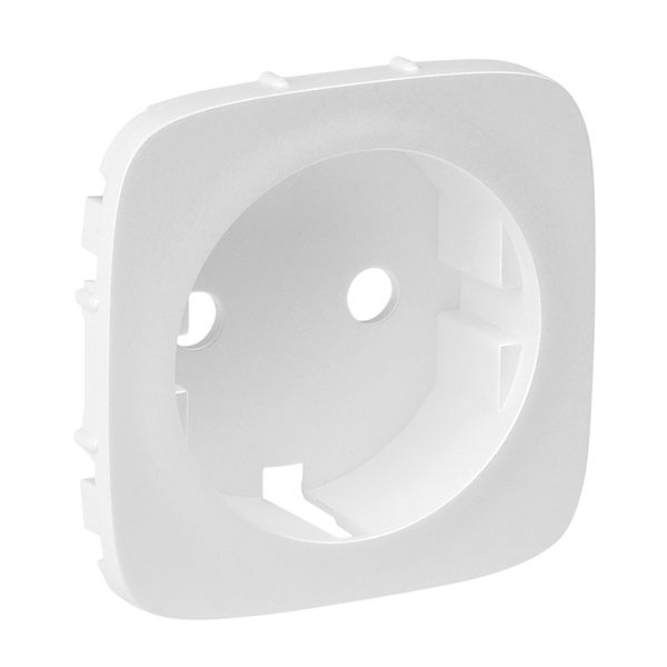 Cover plate Valena Allure - 2P+E socket - German standard - white image 1