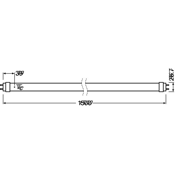 SubstiTUBE T8 EM STAR PC 18.3 W/4000 K 1500 mm image 2