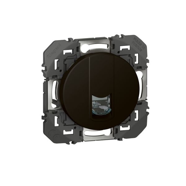 RJ45 socket Dooxie category 6 STP full media black composable image 1