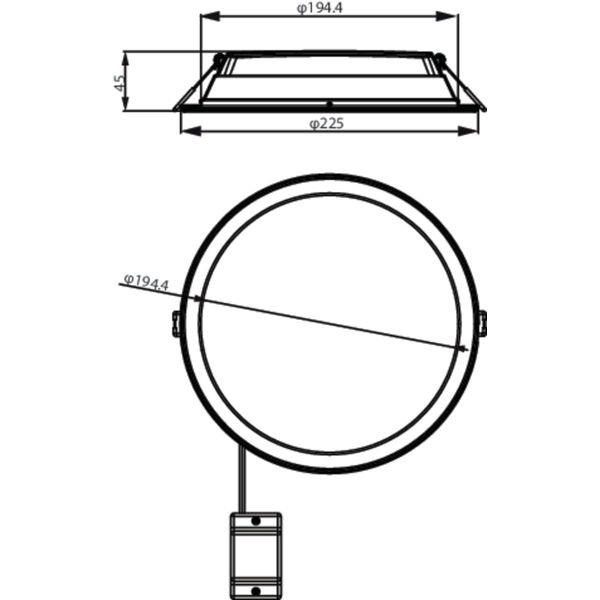 DN065B G4 LED20/830 19W 220-240V D200 RD image 2