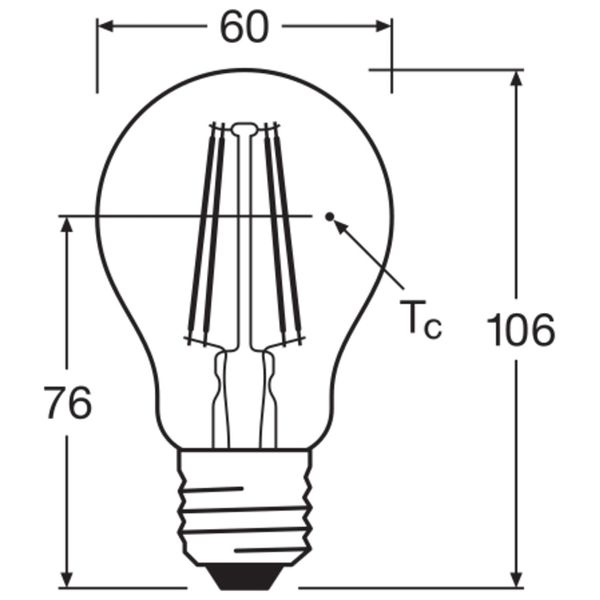 LED Retrofit CLASSIC A DIM 7W 827 Clear E27 image 4