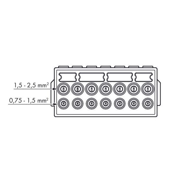 Male connector;7-pole;;white image 2