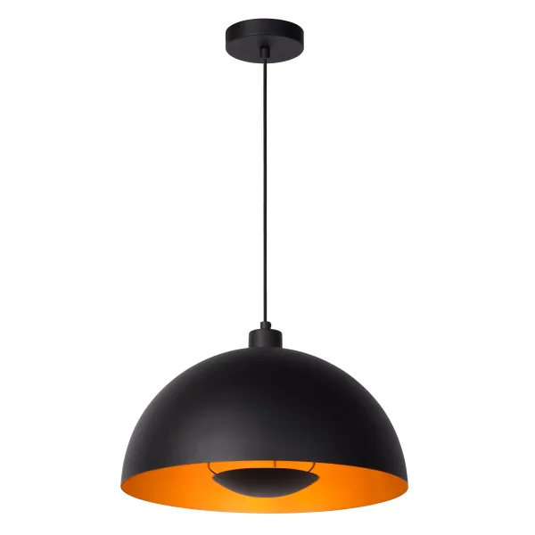 Lucide SIEMON - Pendant light - Ø 40 cm - 1xE27 - Black image 1