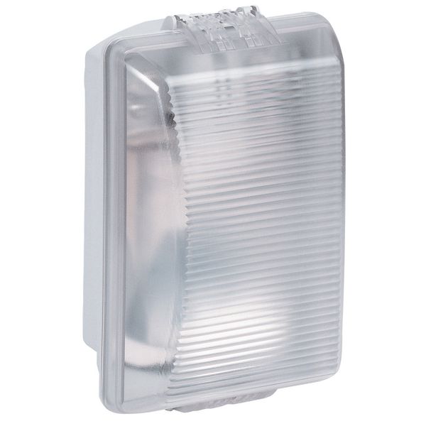 Bulkhead light Plexo - IP 54 - IK 08 - rectangular - 55 W incandescent - clear image 1