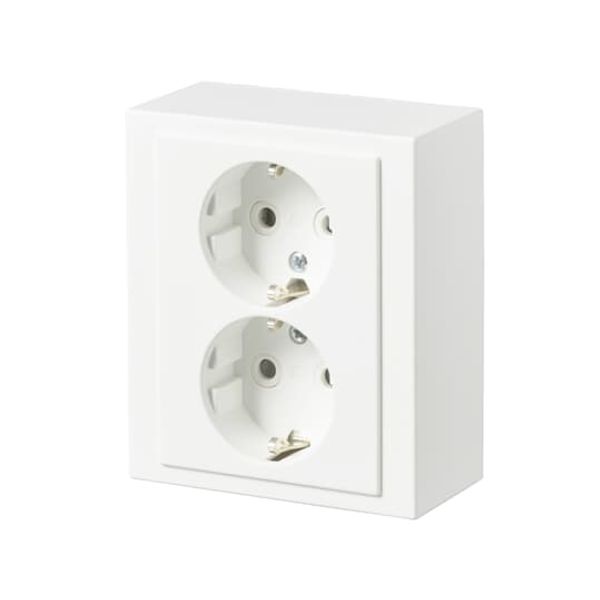 402EA-884 Socket outlet White - Impressivo image 1