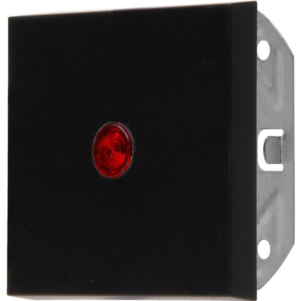 HK07 - Flächenwippe mit Linse rot, Farbe: schwarz matt image 1