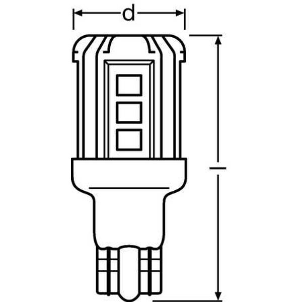 921DWS-02B 1,3W W2.1X9.5D BLI2 OSRAM image 2