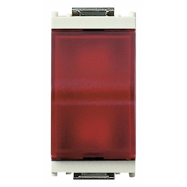 Red prismatic indicator unit white image 1