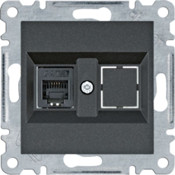 Telephone socket - black image 1