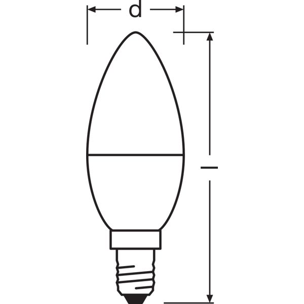 LED PCR LAMPS WITH CLASSIC B 4.9W 840 Frosted E14 image 10