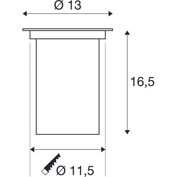 DASAR 80 GU10, max. 35W, IP67, round, stainless steel 316 image 3