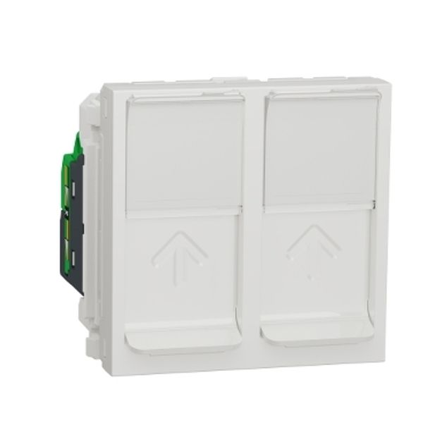 RJ45 DOUBLE CAT5 UTP OUTLET 2MOD image 1