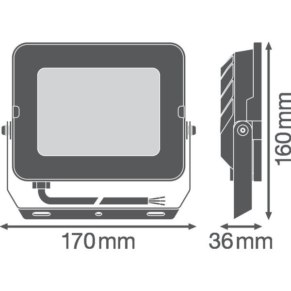 FLOODLIGHT COMPACT 50W 830 SYM 100 WT image 15