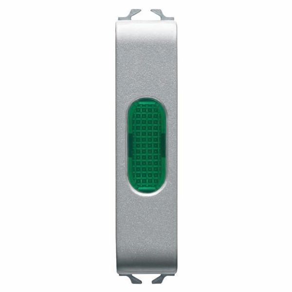 SINGLE INDICATOR LAMP - GREEN - 1/2 MODULE - TITANIUM - CHORUSMART image 2